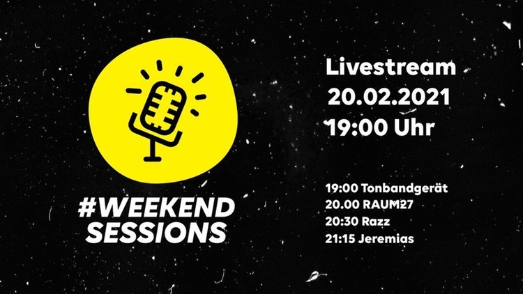 #WeekendSessions – Livestream-Festival mit Tonbandgerät und anderen Bands