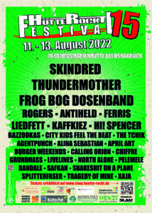 “Hütte Rockt Festival 15“ (Plakat – Credits: https://www.huette-rockt.de/)