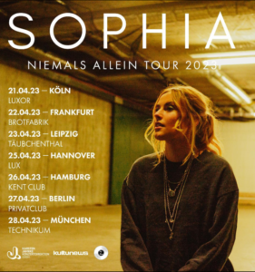 Sophia - Tourplakat 2023 (Foto Credits (c): Dario Suppan)