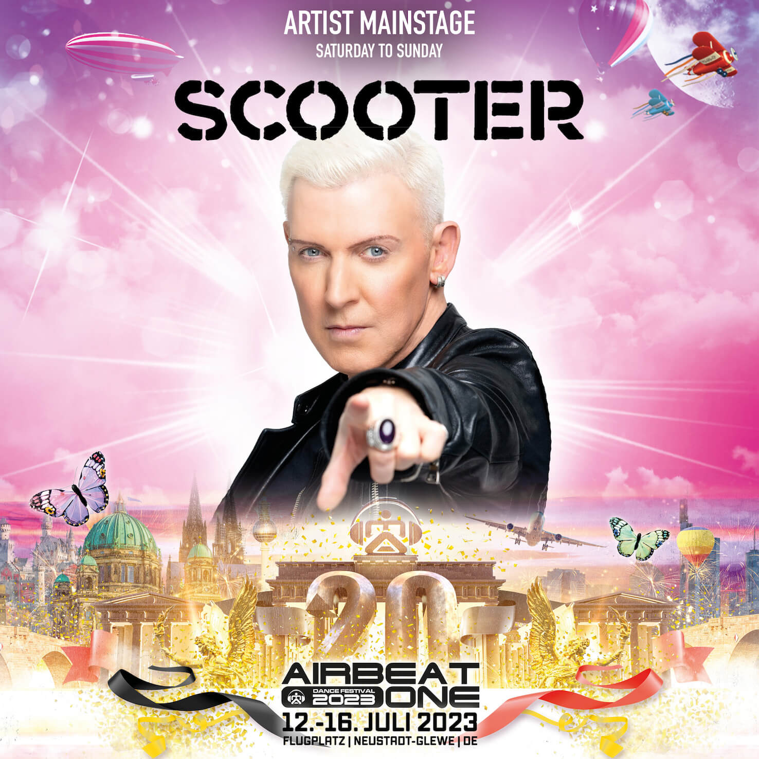 AIRBEAT ONE Festival 2023 20jähriges Jubiläum (u.a. mit Scooter