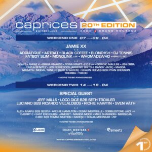 Caprices Festival - Line Up-Banner (Bild Credits (c): Caprices Festival)