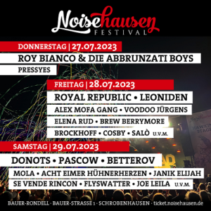 Noisehausen Festival - Line Up (Credits (c); Noisehausen Festival)