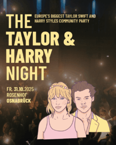 The Taylor & Harry Night im Rosenhof Osnabrück (31.10.2025) - Flyer
